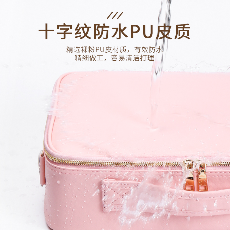 niceland纳诗莲旗舰店少女心大容量化妆包多功能便携收纳盒可爱超火专业品网红手提箱3