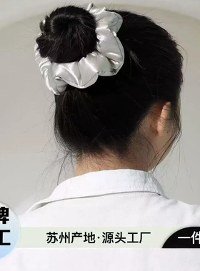现货22姆米桑蚕丝加棉大肠发圈