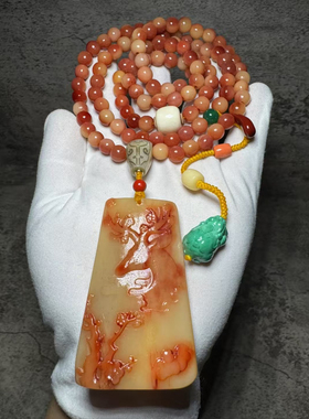 原创款，驼骨一路生财多圈佛珠链，手链，把玩，车挂多用款