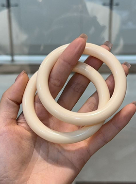 象牙果手镯圈口60#原创设计时尚饰品ins风格节日礼物