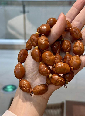 橄榄核人生百态手串，男女同款