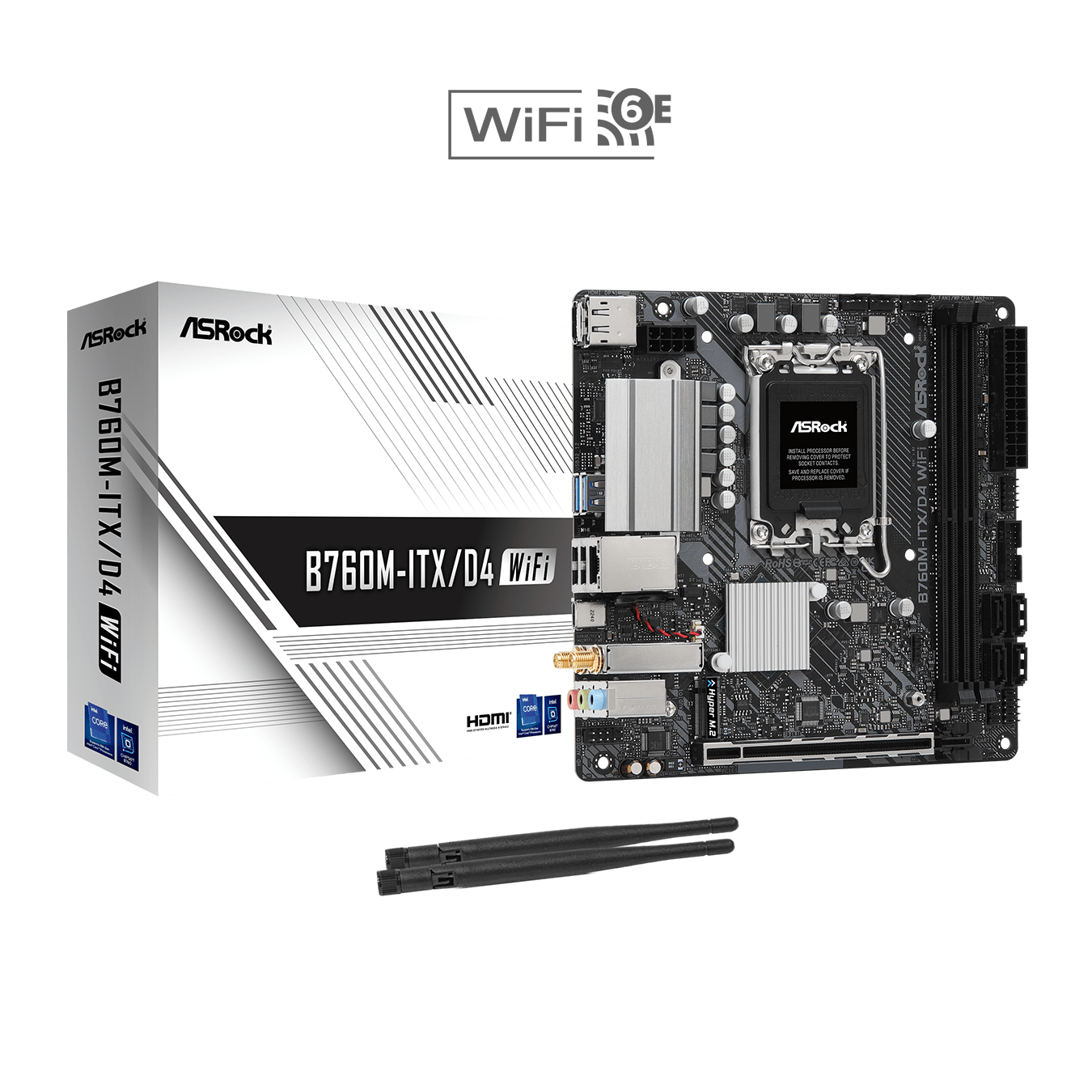 全新华擎B760M-ITX/D4 WiFi 13代主板D4内存迷你小主板支持13700-图3