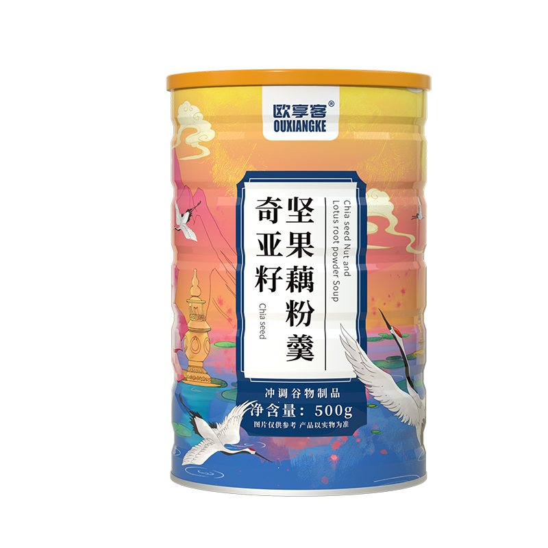 奇亚籽坚果藕粉羹罐装即食莲藕耦粉纯早餐食品代餐正品官方旗舰店 - 图3