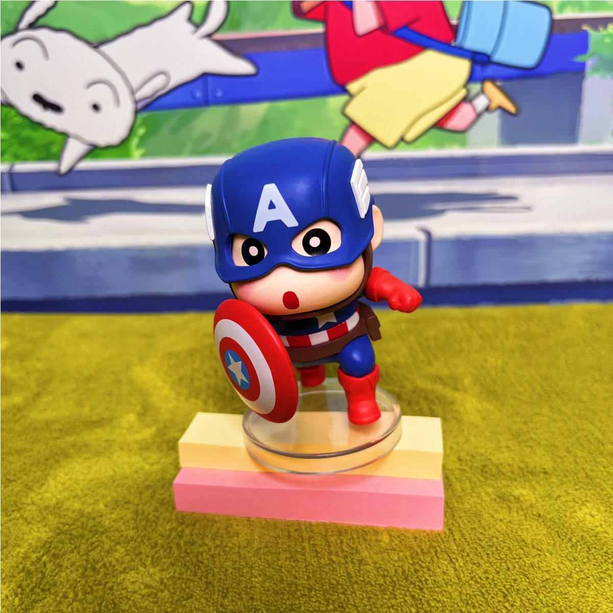 英雄联盟手办泡泡崎漫蜡笔小新盲盒6款英雄联盟系列卡通手办创意装饰摆件礼物