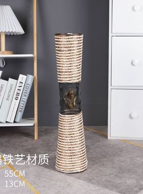 藤编铁艺木质仿陶瓷花瓶客厅干花插花落地大花瓶家居装饰花器摆件