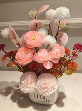 包邮网红爆款仿真高端仿真花家居餐桌桌面办公室假花装饰插花摆件