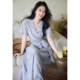 1oo cotton blue embroidered top design suit