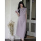 ຊຸດອອກແບບຜ້າຝ້າຍ tencel ສີມ່ວງພິເສດ