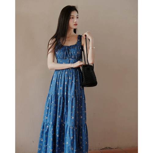 贰羊设计 Ретро платье, китайский стиль, цветочный принт