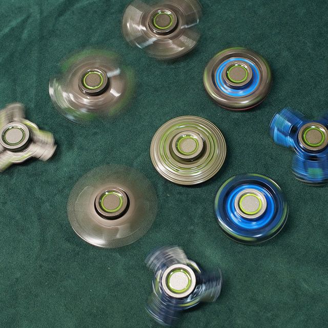 Metal fidget spinner, fluorescent