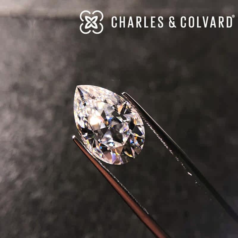 钰名堂梨形charles colvard裸石 钰名堂戒指/指环