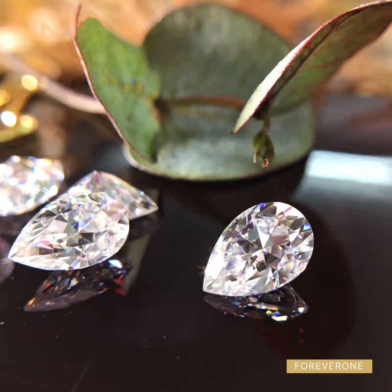 钰名堂梨形charles colvard裸石 钰名堂戒指/指环