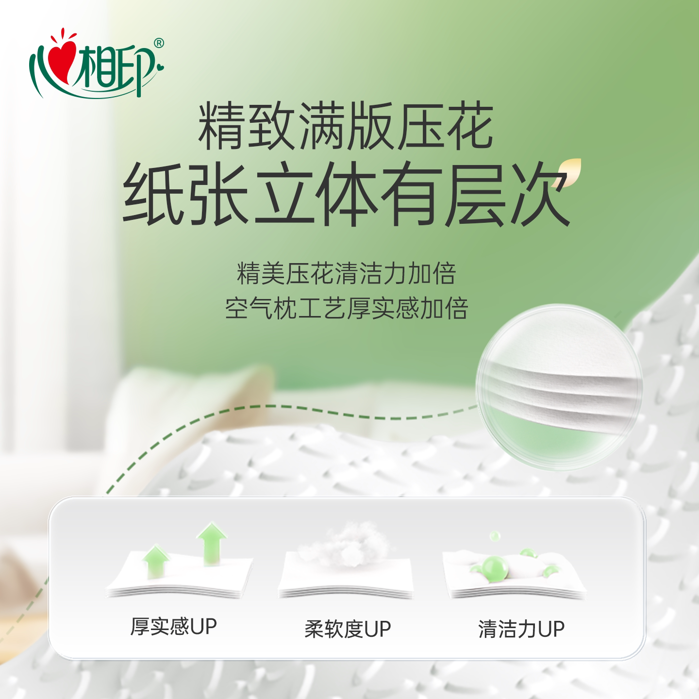 心相印悬挂式抽纸整箱卫生纸实惠装家用壁挂式纸巾M码320抽挂抽