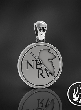 手午原创｜复古项链925银吊坠男潮牌EVA月球朗基努斯之枪双面