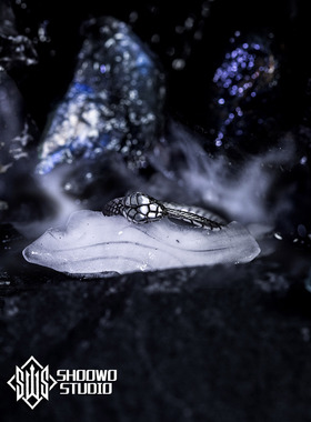 手午原创｜设计活口莫比乌斯衔尾蛇戒指925银暗黑先锋男女情侣