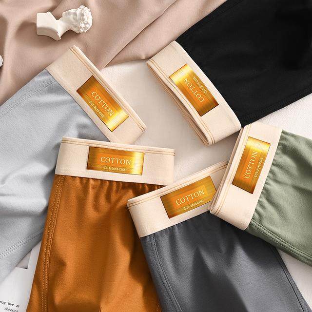 【礼盒装5条装 纯棉石墨烯】1012新款全棉短裤四角款平角男士内裤,淘宝优惠券,粉丝福利购,淘宝优惠卷