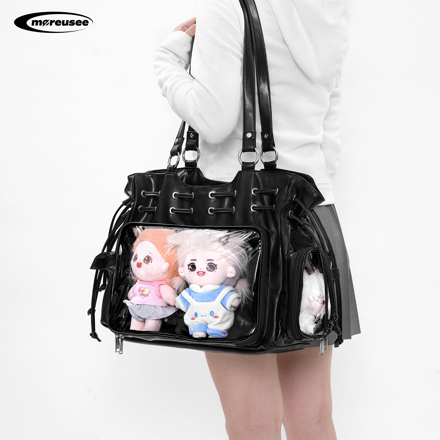 木与石演唱会藏灯牌痛包藏东西的暗格包大容量追星托特包20cm娃包 - 图1