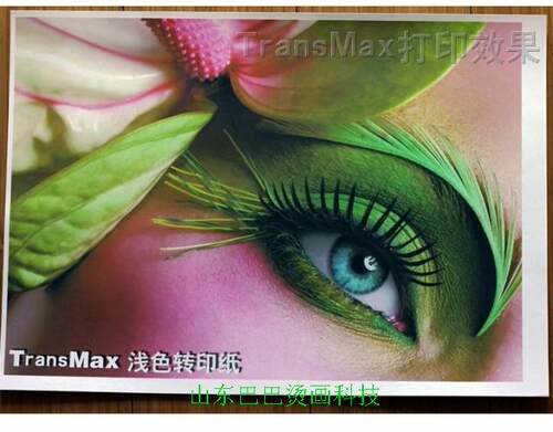热转印新款烫画耗材TransMax皇冠衣班服装diy花纯棉T恤衫浅色纸A3 - 图1