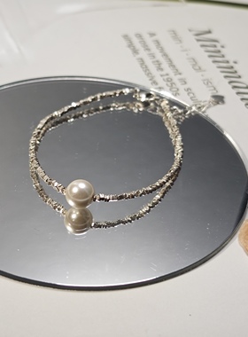 珍珠项链2024新款爆款碎银几两项链女银项链母亲节520送好看礼物