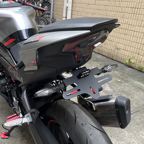 适用675SR-R 450SR SR-S单双摇臂250SR改装短尾450NK车牌架牌照架 - 图0