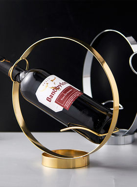 铁制红酒支架轻奢酒柜创意装饰品