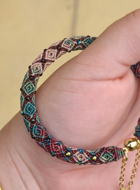 【黑神话悟空】钱滚滚立体回纹手镯国潮高级复古编绳气质新款时尚