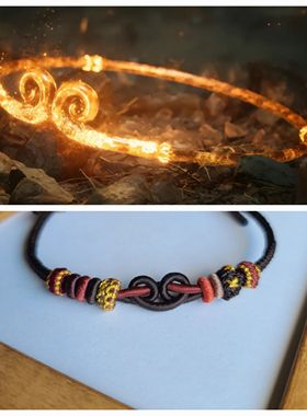 黑神话悟空纯手工编绳半成品悟空结手绳可穿转运珠饰品男女情侣款