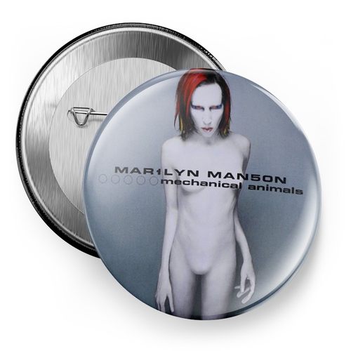 欧美manson玛丽莲曼森金属乐队摇滚吧唧徼章挂件别针磁贴冰箱贴 - 图1