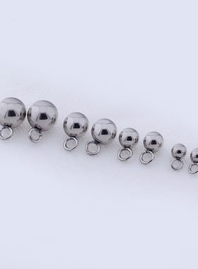 不锈钢圆珠吊坠diy配件