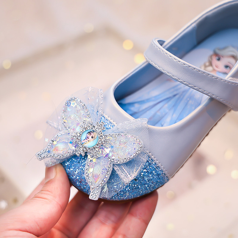 女童小皮鞋软底爱莎水晶鞋儿童公主鞋方口单鞋2025春秋新款宝宝鞋,淘宝优惠券,粉丝福利购,淘宝优惠卷