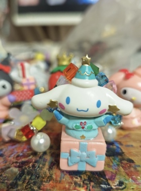 圣诞限定手作水晶串珠项链可爱KT美乐蒂卡通短款项链颈链女儿童