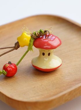 景德镇新款陶瓷卡通可爱仿真水果气质项链小众配饰穿搭饰品批发