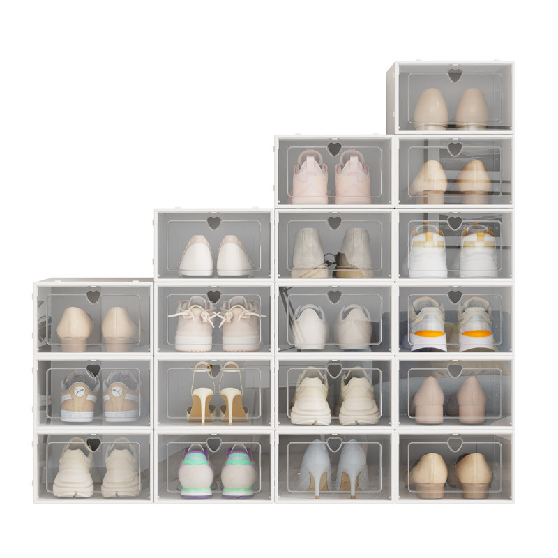 鞋盒收纳盒透明鞋柜鞋子收纳神器省空间鞋架折叠鞋收纳存放盒折叠,淘宝优惠券,粉丝福利购,淘宝优惠卷