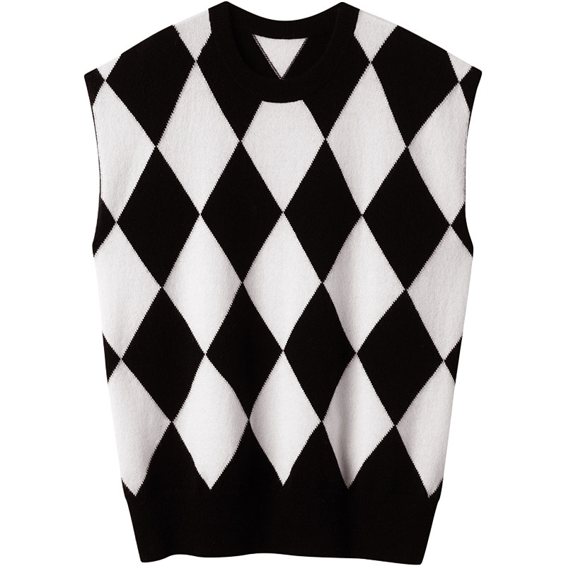 好漂亮~怎么穿都气质的！圆领羊绒背心女纯羊绒针织衫毛衣套头,淘宝优惠券,粉丝福利购,淘宝优惠卷