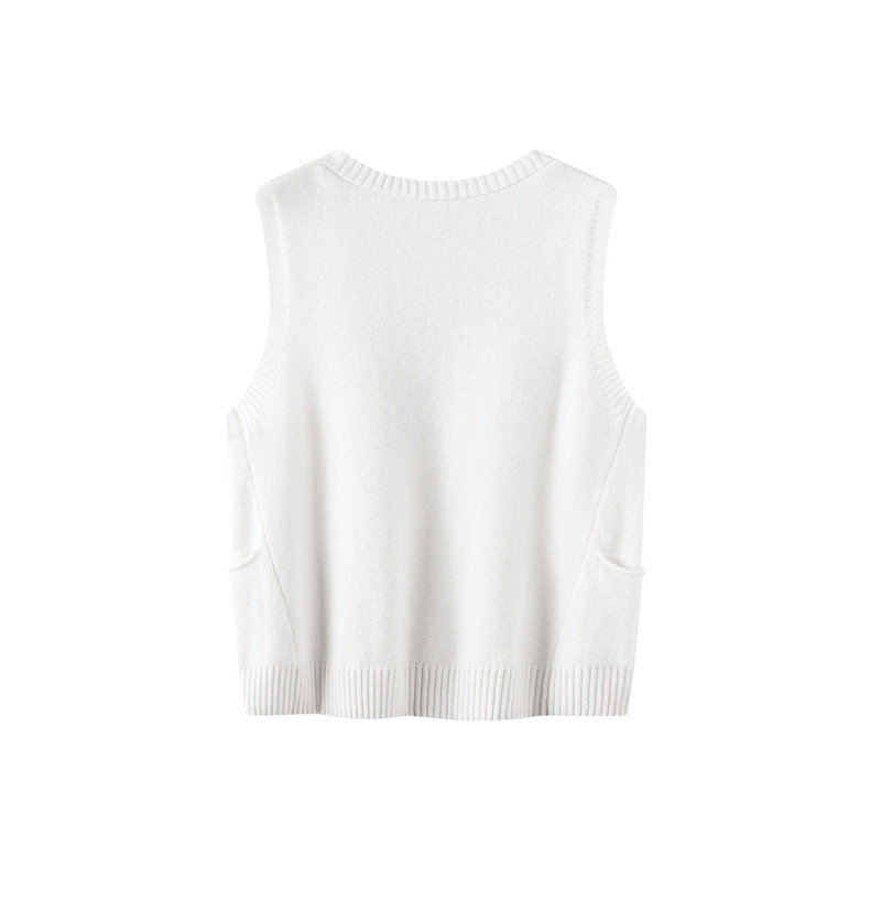 盲搭不出错~加厚V领侧口袋羊绒马甲背心纯羊绒毛衣坎肩宽松,淘宝优惠券,粉丝福利购,淘宝优惠卷