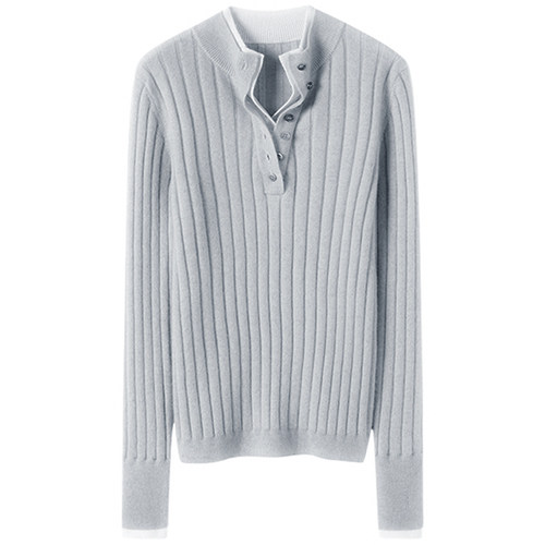 精致知性优雅！山羊绒衫女纯羊绒毛衣针织打底衫套头秋冬新款 - 图3