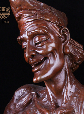 道济和尚降龙罗汉供奉摆件