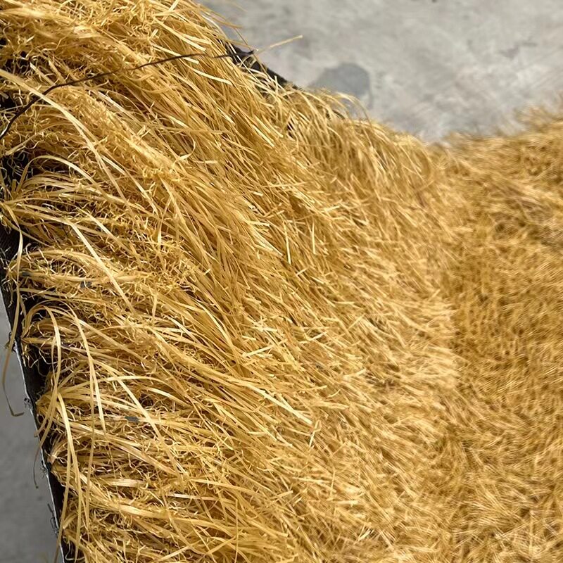 Roof yellow straw, outdoor pavilion decorative thatch, artificial lawn, artificial turf, carpet type artificial thatch
