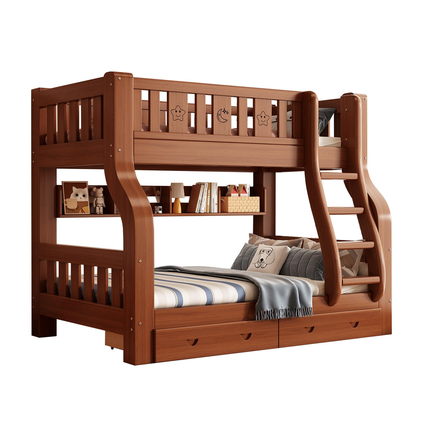 上下床双层床高低床多功能上下铺两层组合全实木子母床儿童床木床,淘宝优惠券,粉丝福利购,淘宝优惠卷