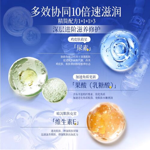 果酸ve尿素霜去鸡皮疙瘩毛囊角质身体乳维生素e乳膏正品旗舰店50g - 图1