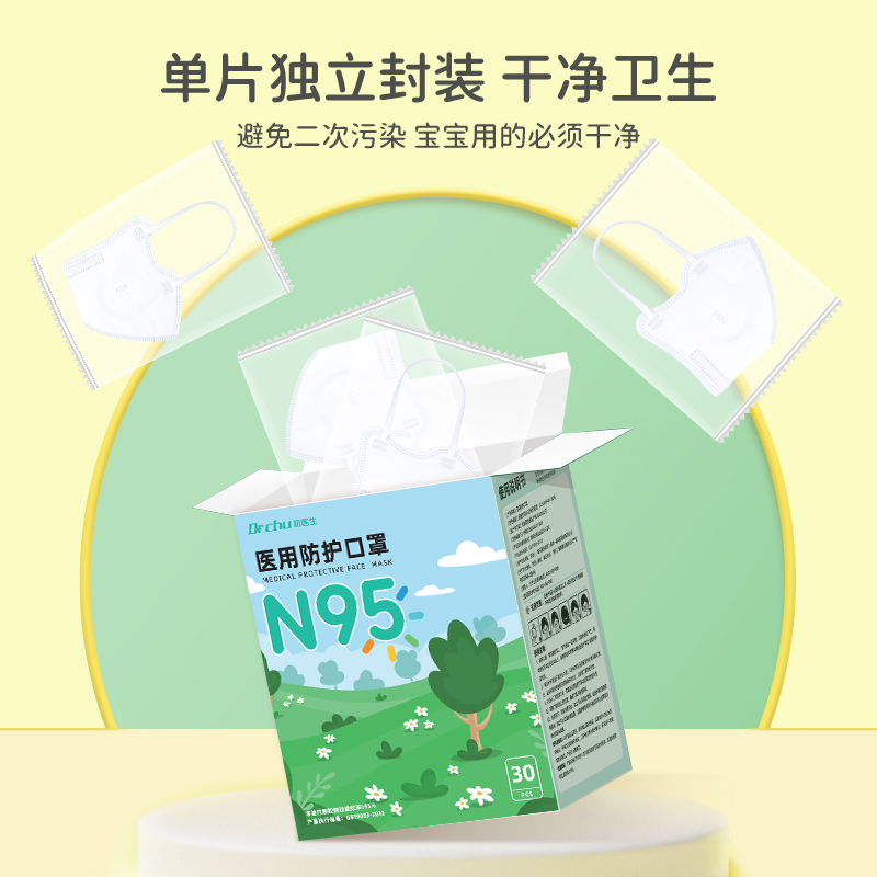 儿童n95级医用防护口罩医疗级别五层加厚3到6岁8到12岁秋冬季保暖 - 图2