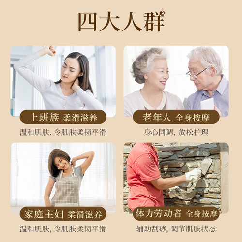 生姜艾草按摩精油全身体通经络发热开背推背刮痧精油推拿spa免洗 - 图3