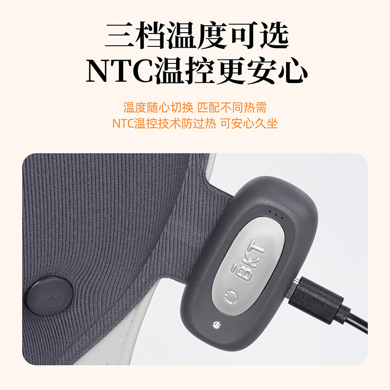 BKT护腰久坐神器加热坐垫人体工学上班枕托腰部支撑靠垫腰靠座椅,淘宝优惠券,粉丝福利购,淘宝优惠卷