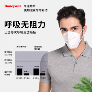 Honeywell/霍尼韦尔kn95防护口罩正品折叠式耳戴带阀白色25只/盒