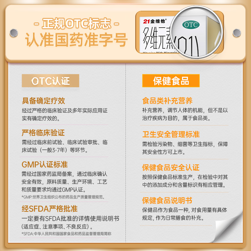 阿里健康 21金维他复合138维生素 阿里健康大药房维矿物质