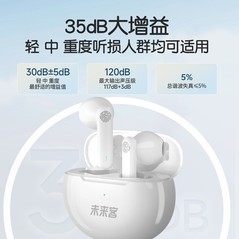 未来客进口老年助听器老人专用正品中重度耳聋耳背隐形年轻人耳机