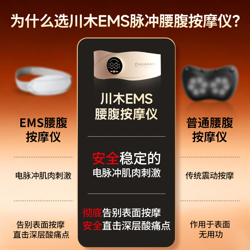 德国电加热护腰带热敷腰部按摩仪腰肌劳损器腰椎间盘突出腰疼神器,淘宝优惠券,粉丝福利购,淘宝优惠卷