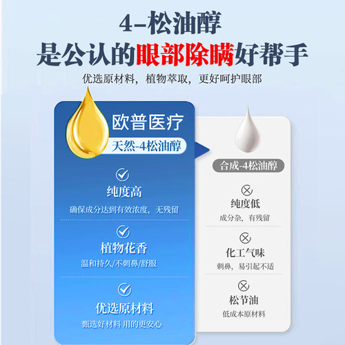 茶树精油眼部除螨湿巾眼贴去螨虫4四松油醇棉片专用清洁眼睛干痒 - 图1