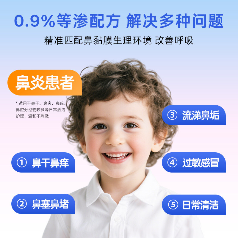 海盐水鼻腔喷剂家用医用儿童鼻炎喷雾喷雾剂洗鼻器生理性冲洗冲鼻