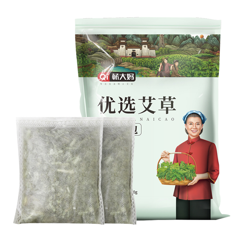 艾叶干艾草叶泡脚药包散装批发家用坐月子宝宝儿童泡澡包去濕寒气-图3